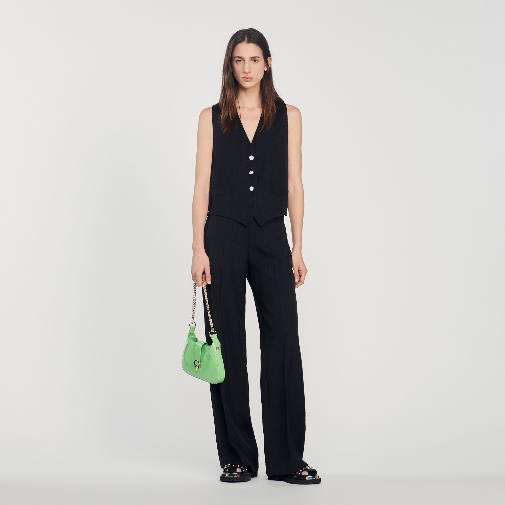 Pantalon jambe large