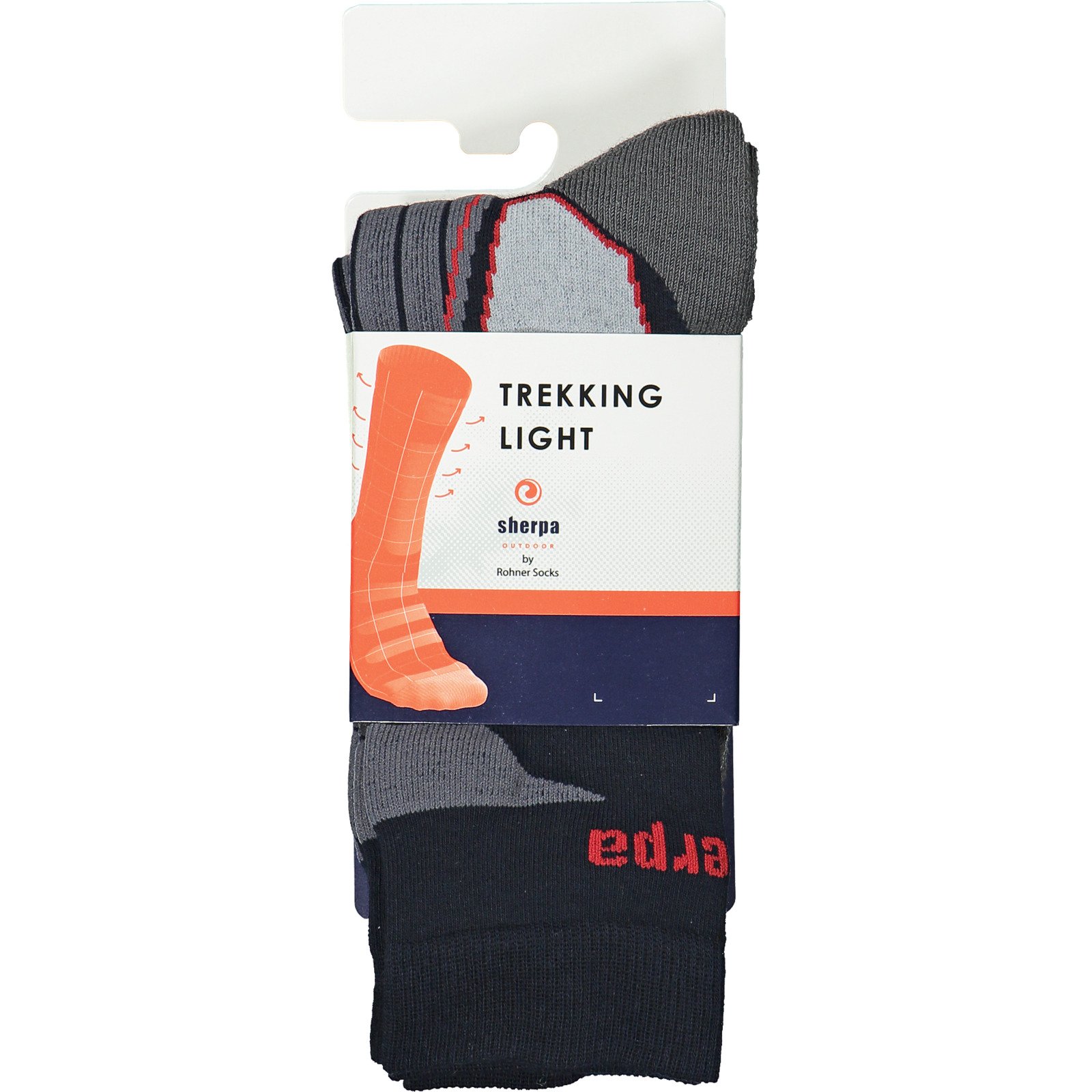 Sherpa Erwachsenen-Trekkingsocken Takam, 2 Paar 35-38