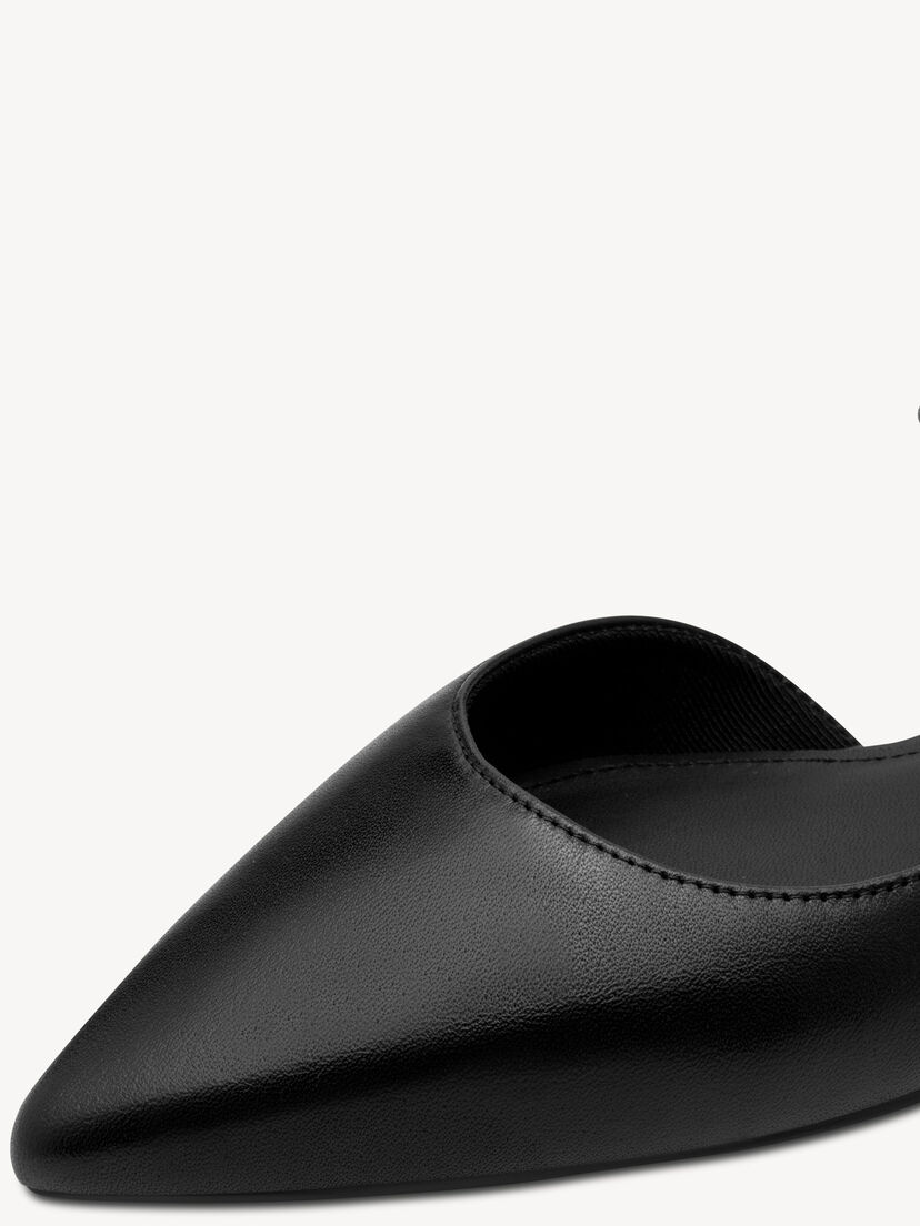 Leren Slingpumps - zwart