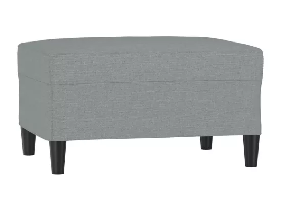 Repose-pied Gris clair 70x55x41 cm Tissu
