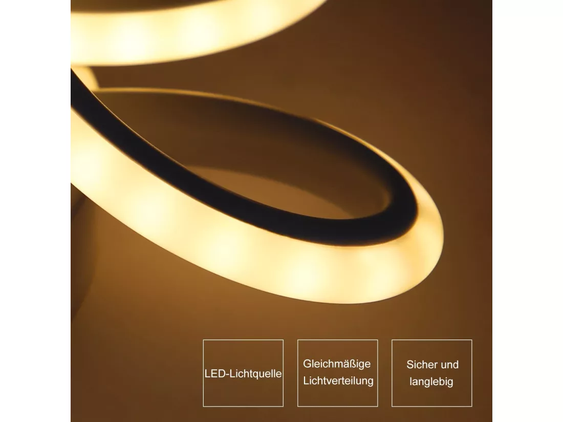 NETTLIFE Plafonnier LED Noir 17W 3000K Lampe de Couloir Moderne Blanc Chaud Géométrie Design Métal pour Couloir Entrée Chambre Cuisine