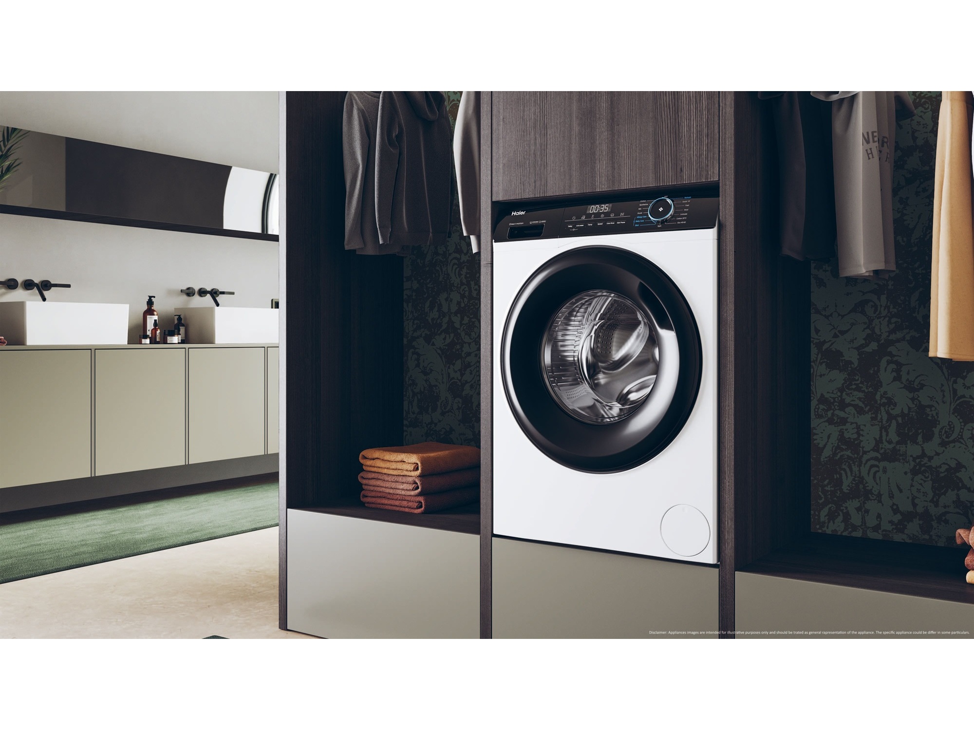 MÁQUINA DE LAVAR ROUPA HAIER HW80-BP14939-IB - BRANCO A 8KG