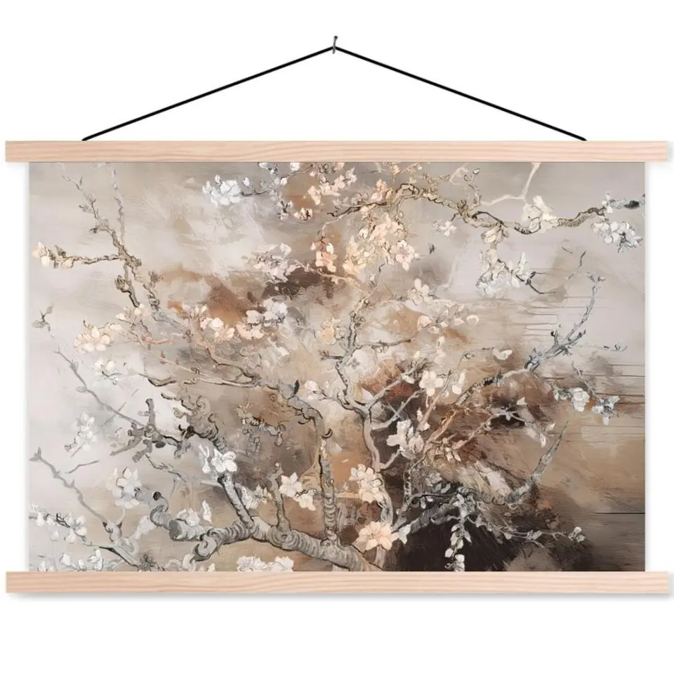 MuchoWow - Schoolplaat/ wandhanger - Amandelbloesem - Kunst - Van Gogh
