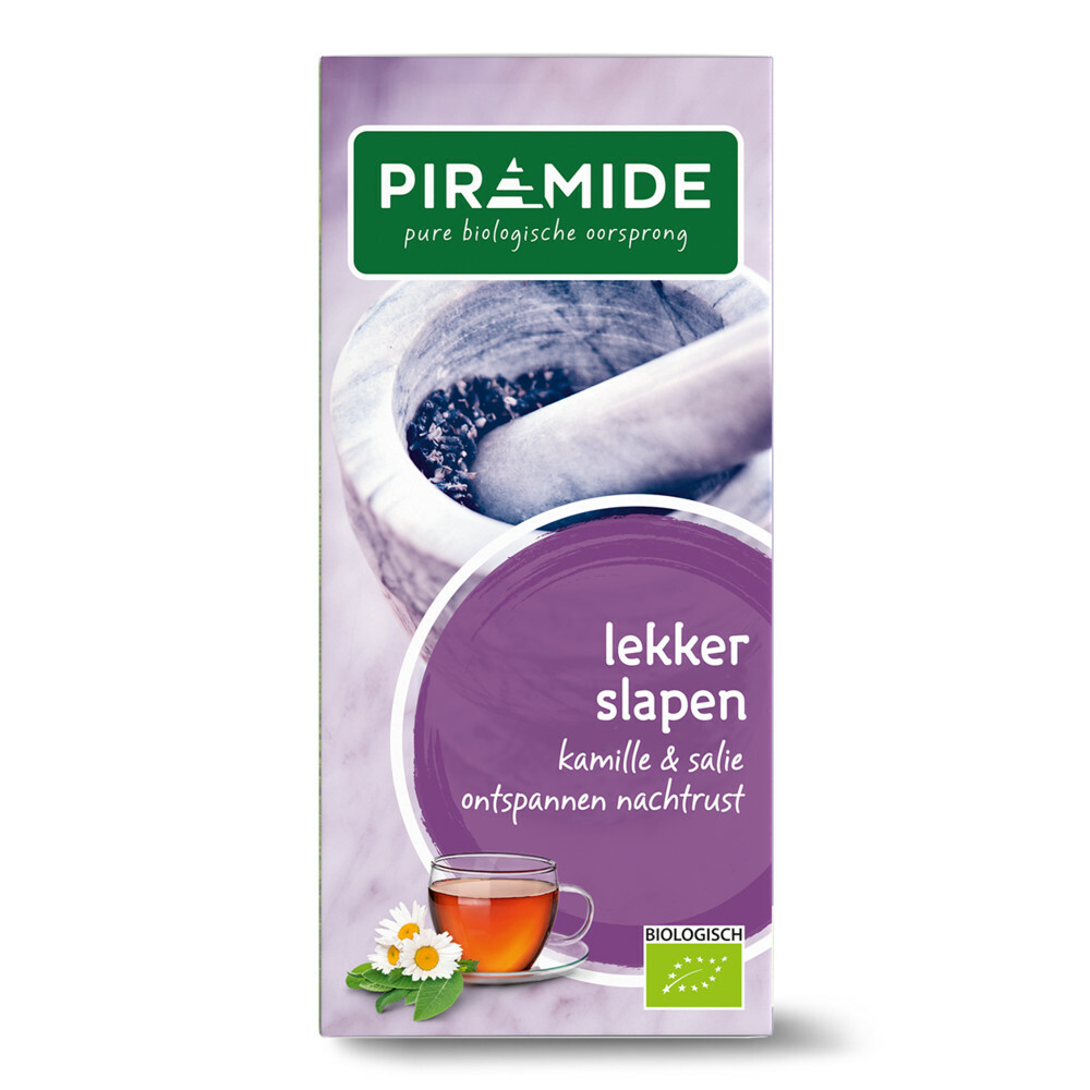 3x Piramide Lekker Slapen thee Bio20 stuks