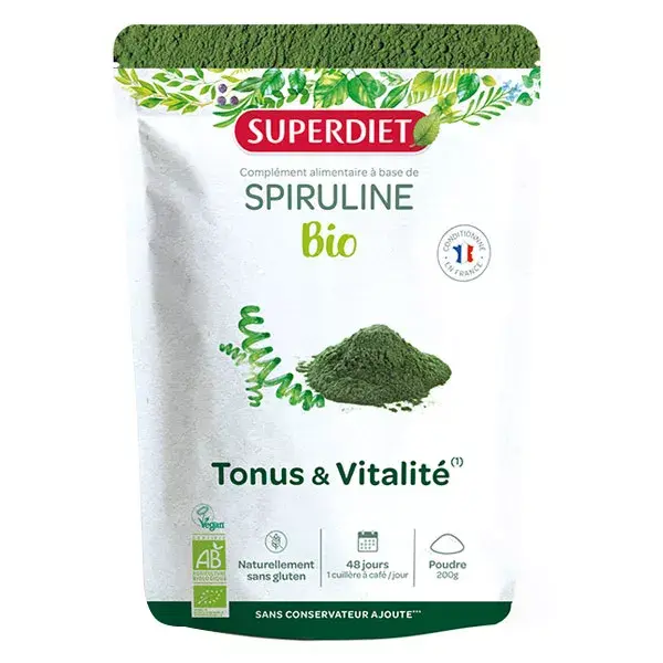 Superdiet Superfood Spirulina Orgânica 200g