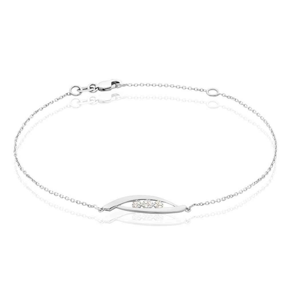 Bracelet Delphine Or Blanc Diamant