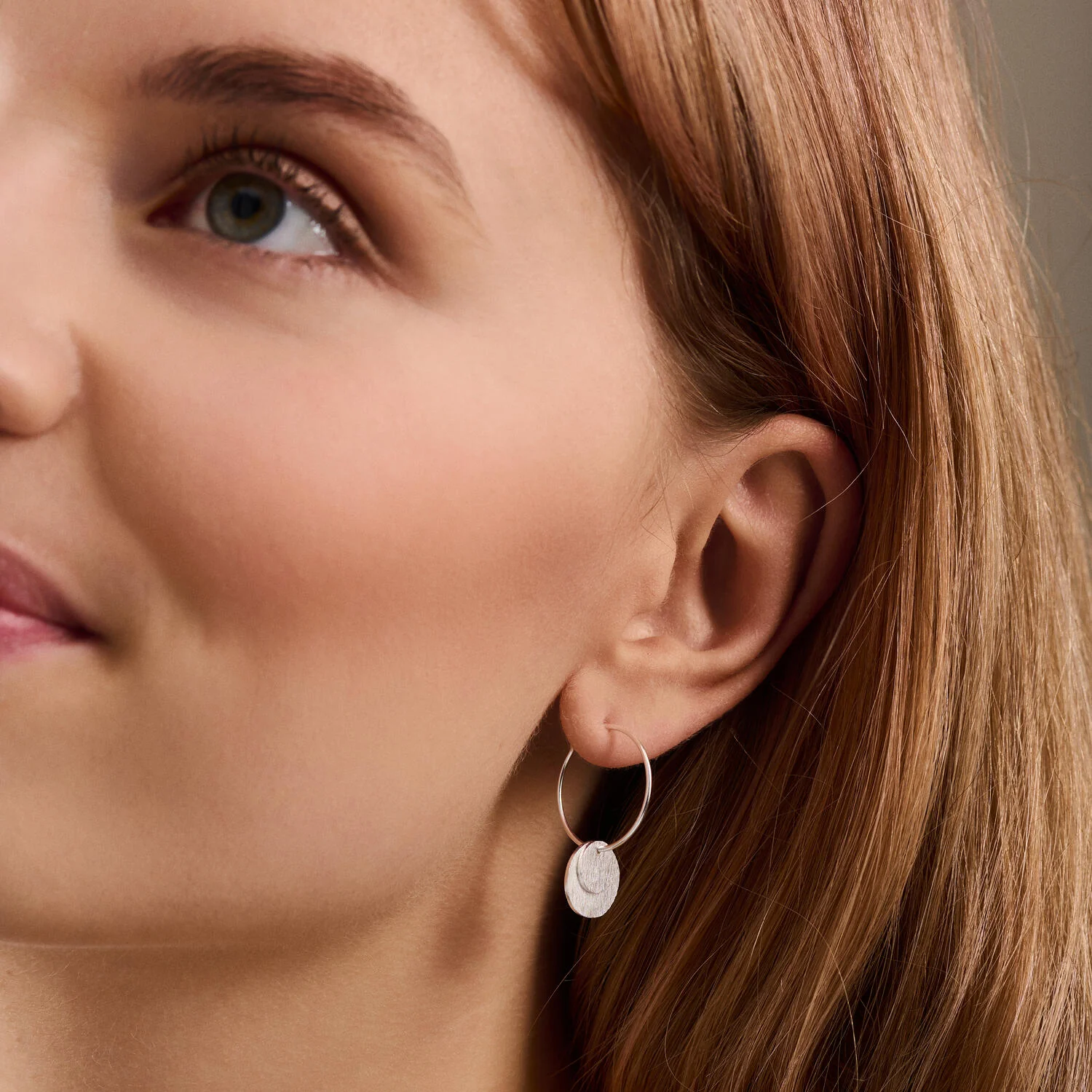 Pernille Corydon  Small Coins øreringe - Forgyldt