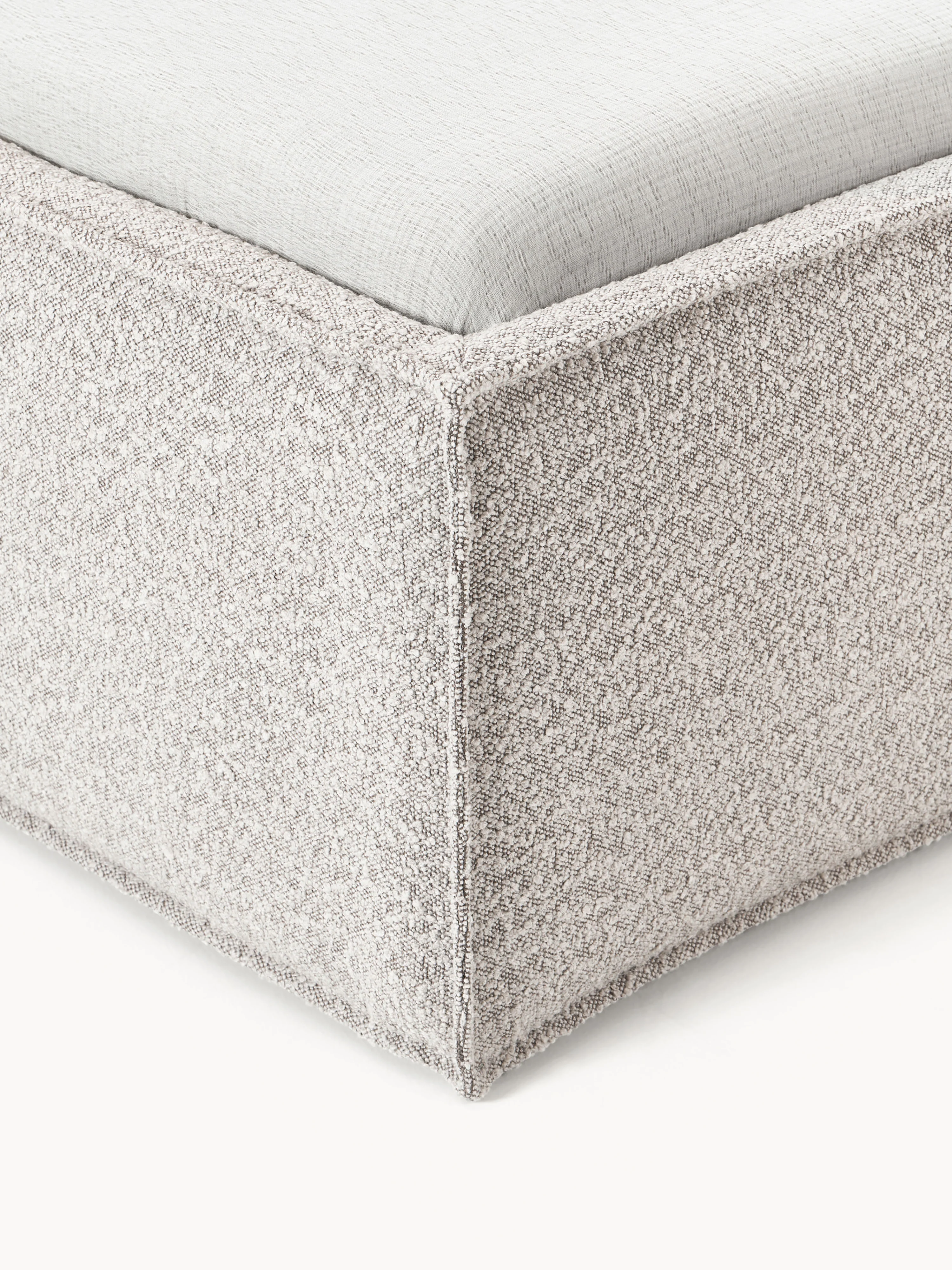 Bouclé gestoffeerd bed Dream met opbergruimte
