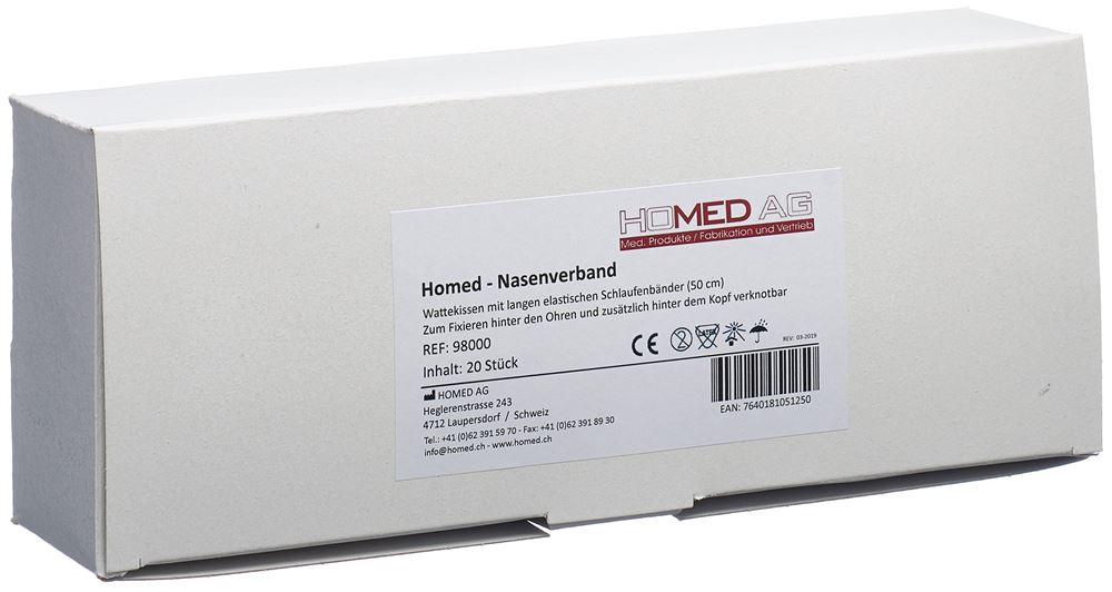 Homed Nasenverband<br>20 Stück, Karton, unsteril universal