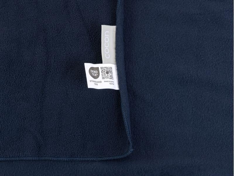 COCON Decke Fleece Polar 150 x 210 cm, Navy Flauschige Fleecedecke
