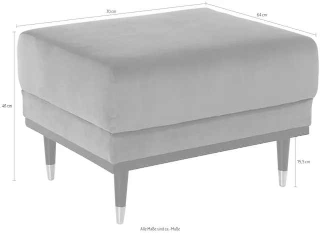Home affaire Hocker »Chamby« mit Holzrahmen unten