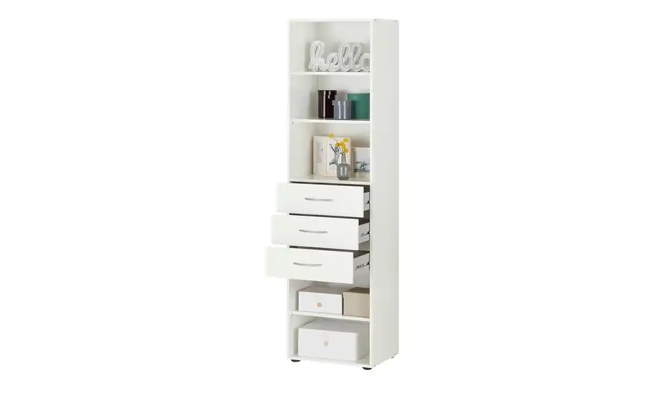 Regal Multischrank-System 50 cm 185 cm Weiß