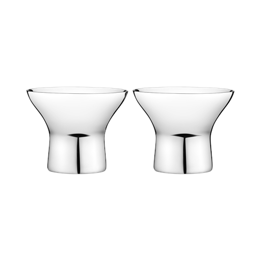 Georg Jensen Alfredo Æggebæger, 2 Stk., Stål