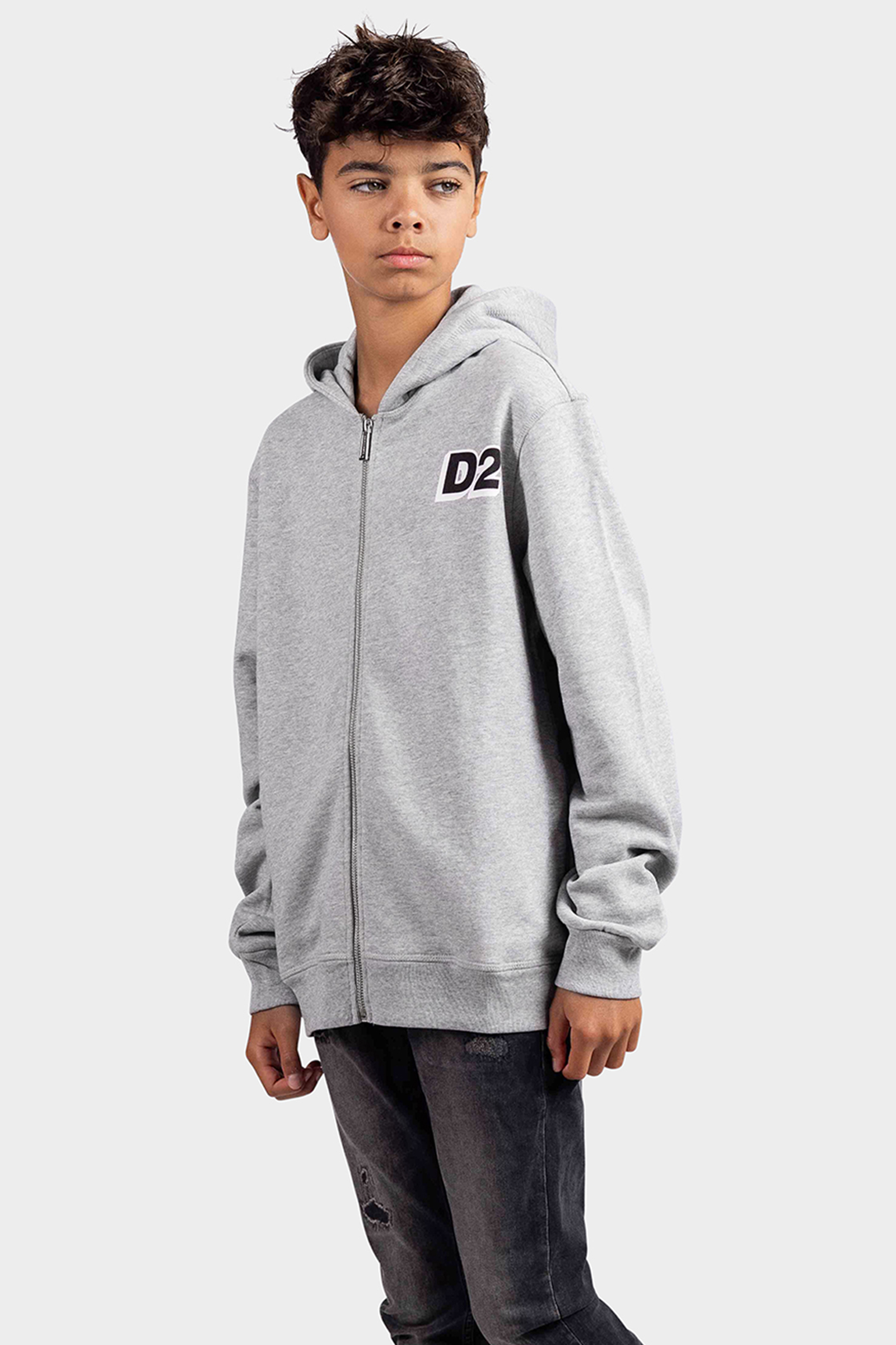 Dsquared2 Relax Felpa Vest Kids Grijs