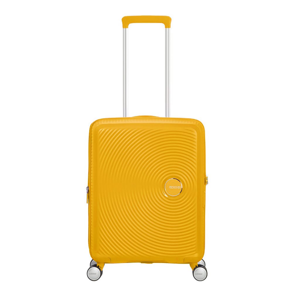 American Tourister Soundbox Spinner 55 Expandable golden yellow