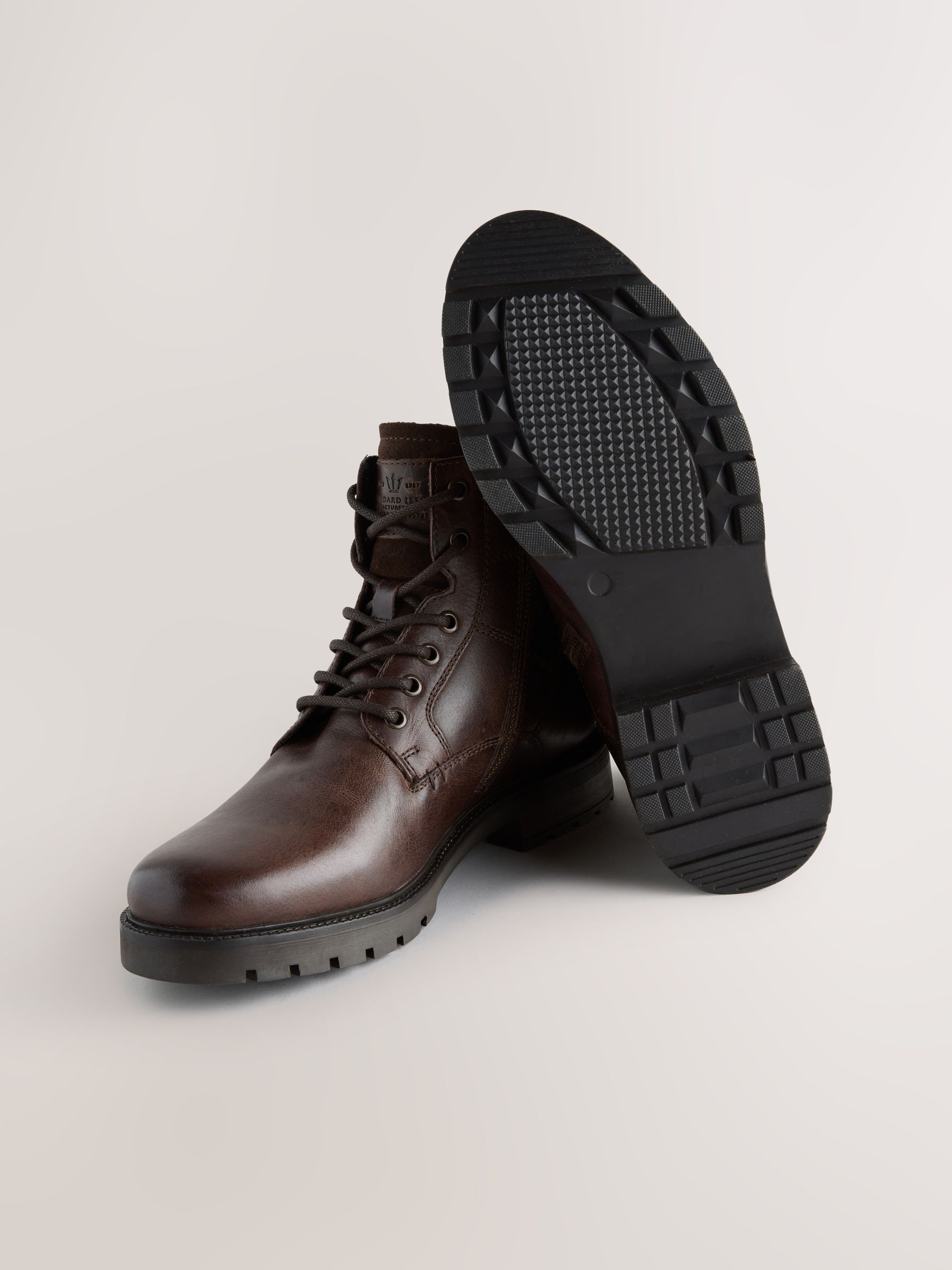 Bruin - Leather Zip-Up Borg Lined Boots