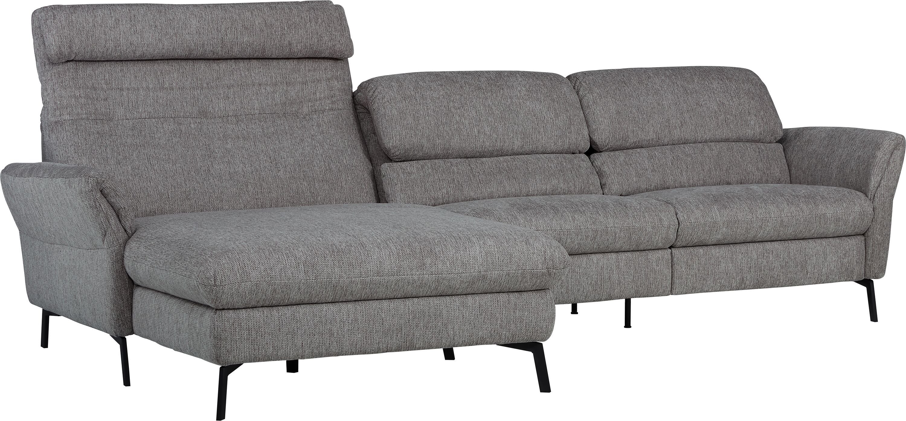 SEBO Ecksofa - Mittelgrau / B: 284.0 cm x T: 161.0 cm x H: 84.0 cm