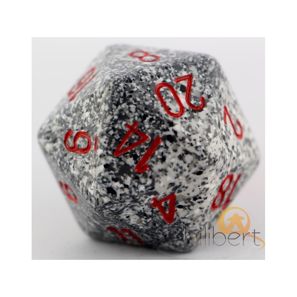 Dé 20 Faces Speckled 34mm