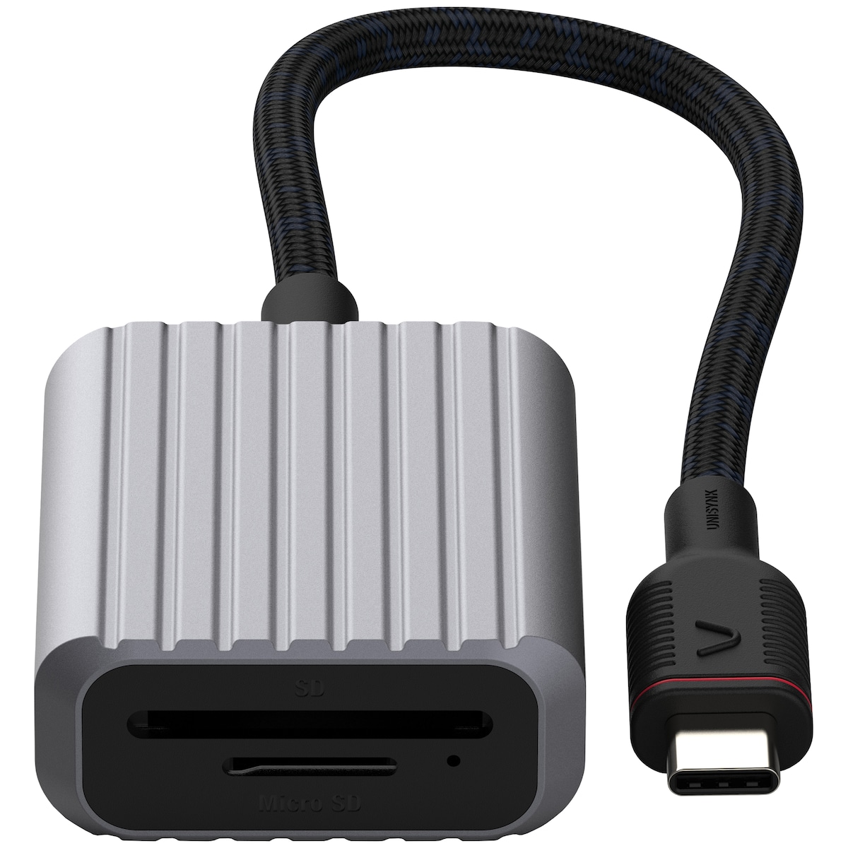 Unysink USB-C til Memory Card adapter 10382 (grå)