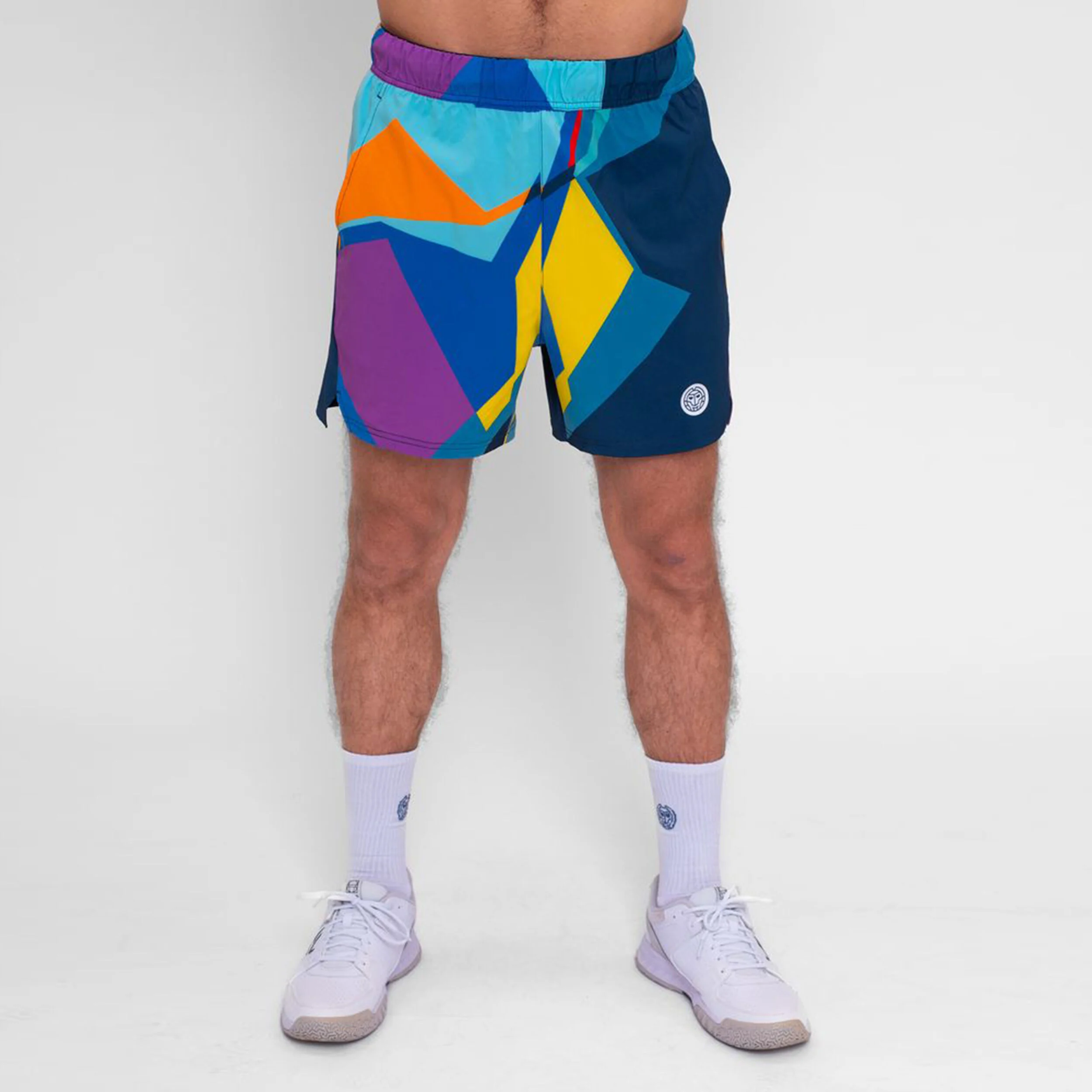 BIDI BADU Twiggy Shorts Hommes - Bleu Foncé , Multicouleur