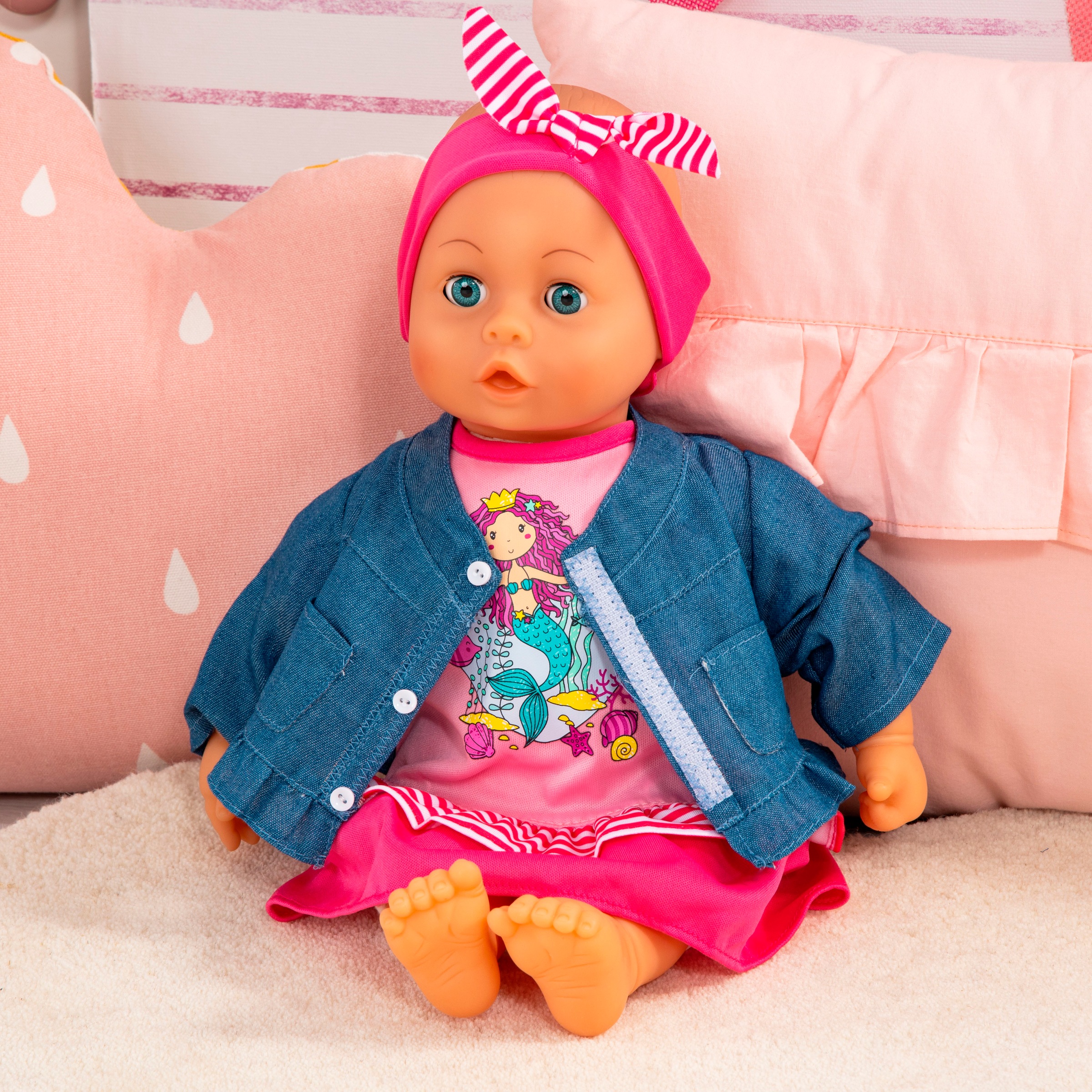 Bayer Puppenkleidung »Kleid/Jacke pink 38 cm«