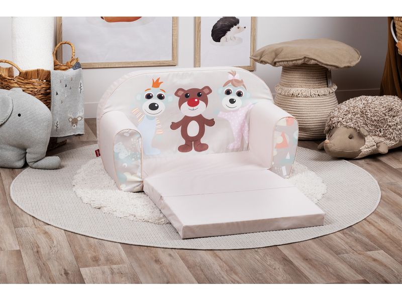 Knorrtoys Kindersofa «Babies and the bear» Ausklappbares Kindersofa