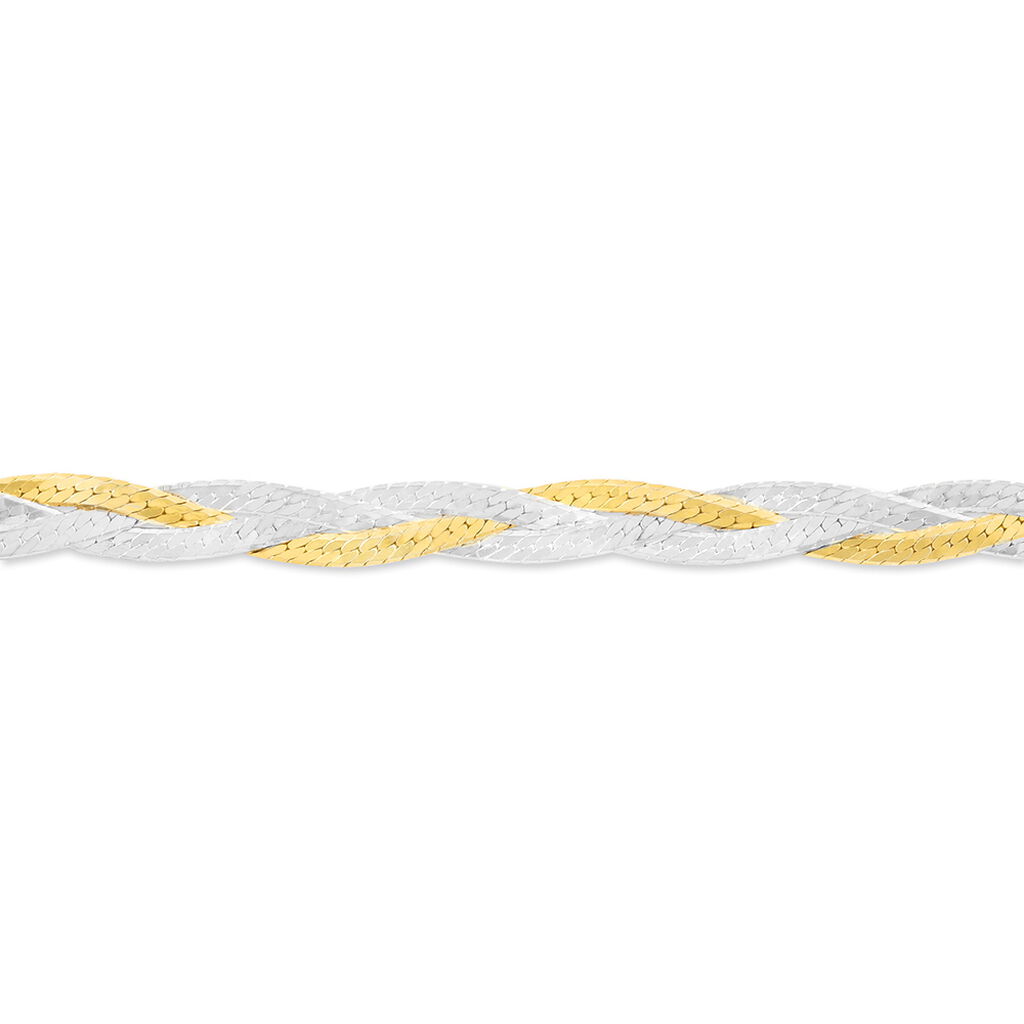Bracelet Elae Argent Bicolore