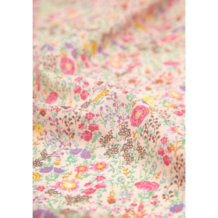 Atelier Veritas-Katoenen poplin stof bloemen - per meter