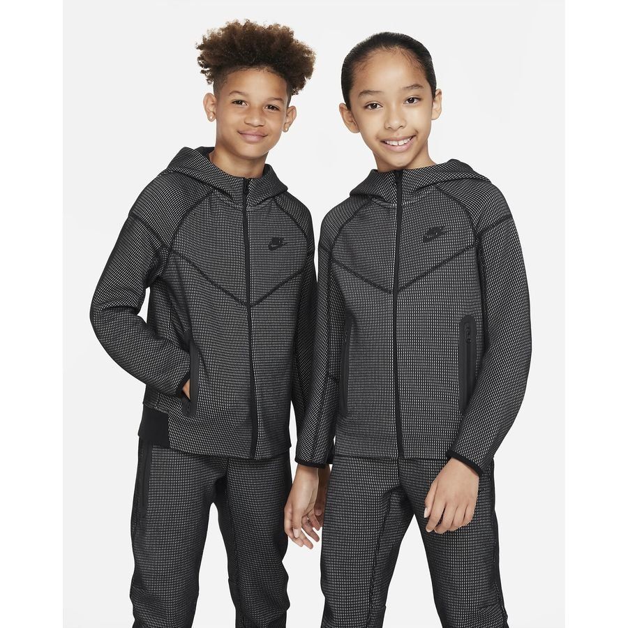 Nike Sweat à Capuche NSW Tech Fleece Winterized FZ - Noir/Gris Enfant