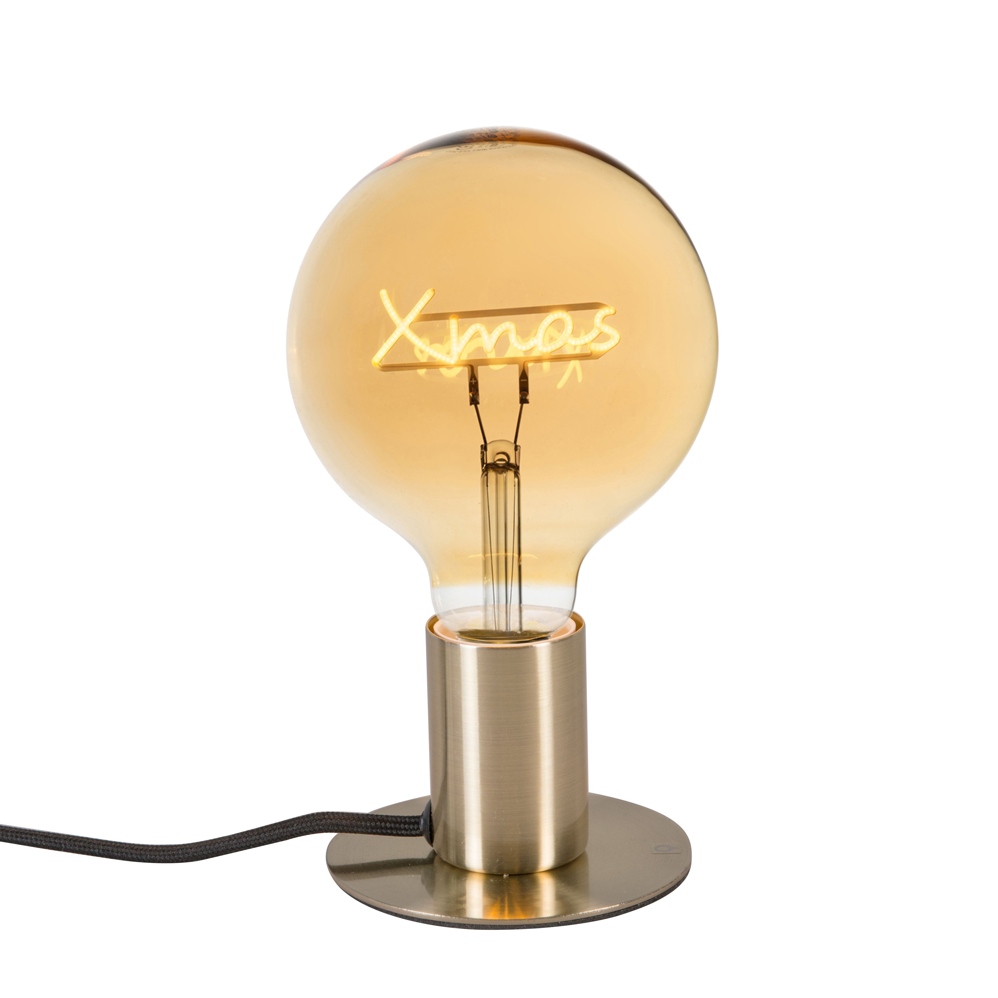 Kerst tafellamp goud incl. LED - Facil