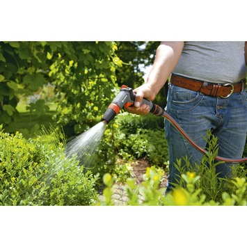 Gardena Classic spuitpistool kunststof grijs met oranje