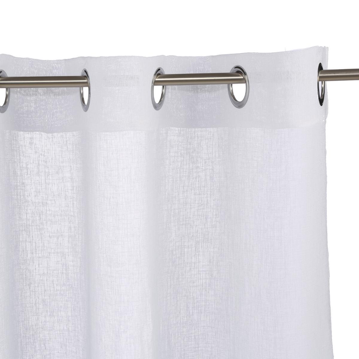 VOILAGE FRED A OEILLETS BLANC 140X240CM