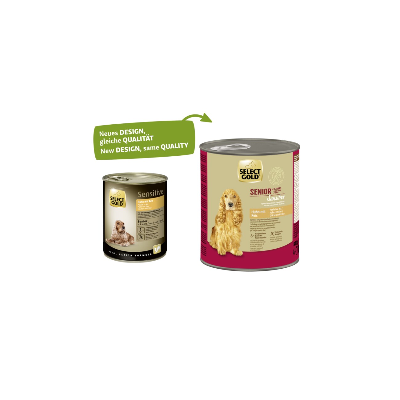 SELECT GOLD Sensitive Senior Huhn und Reis 6x800 g
