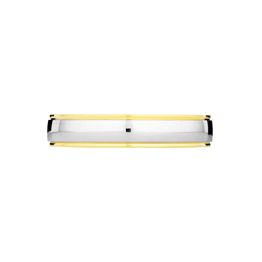 Alliance Miroir Ruban Plat Or Bicolore