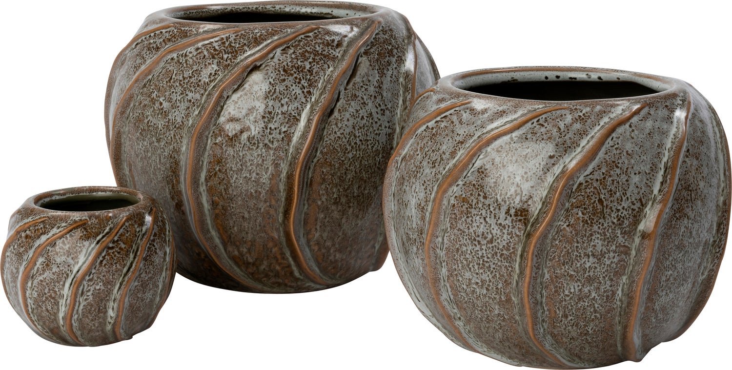 Intratuin bloempot Wayan groen D 21,5 H 17 cm