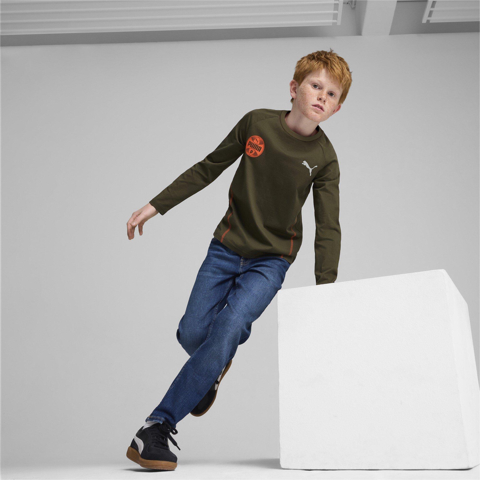 Puma Puma Active Sports Longsleeve Tee B Gym Top Unisex Kids
