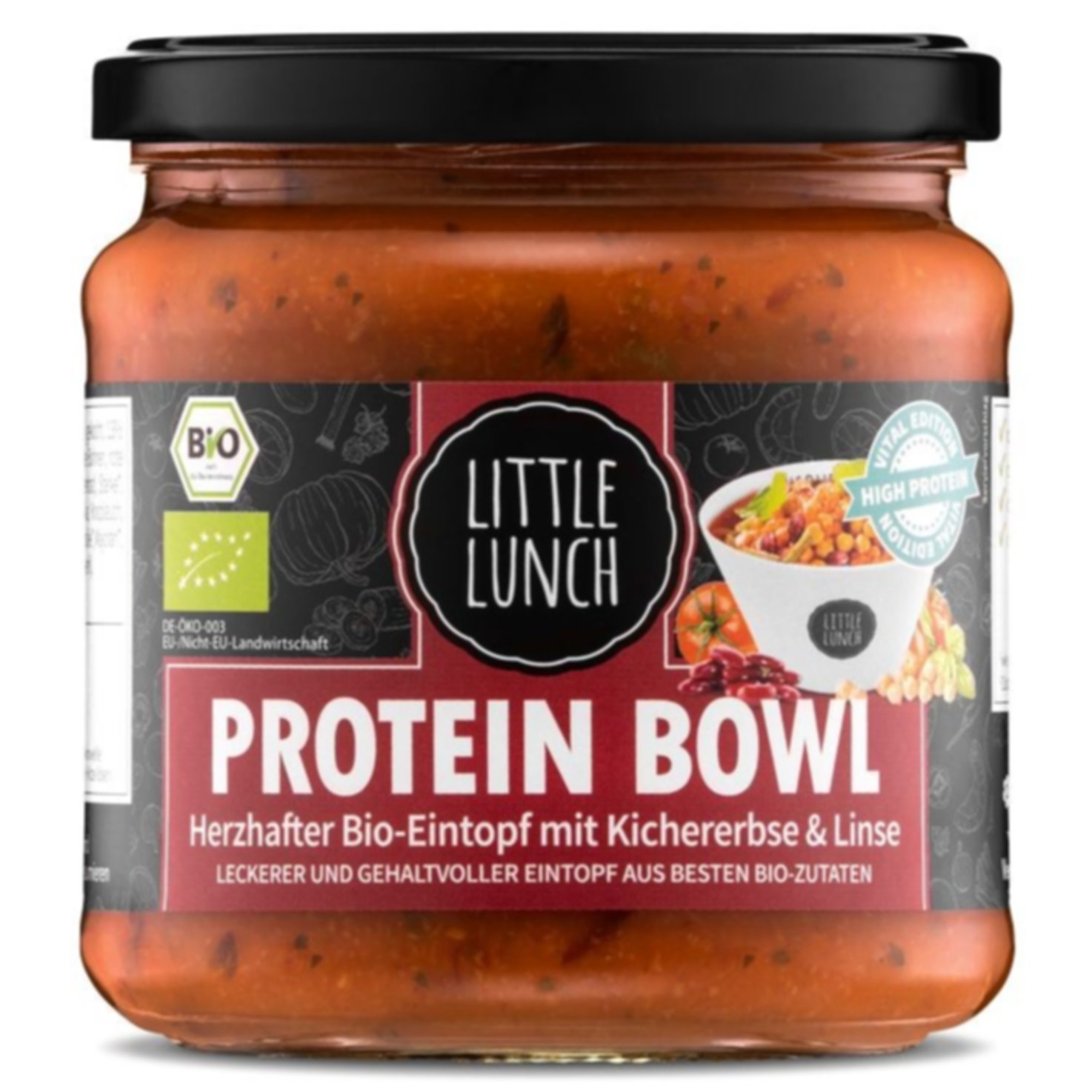 Little Lunch Bio Protein Gemüseeintopf Kichererbse und Linse