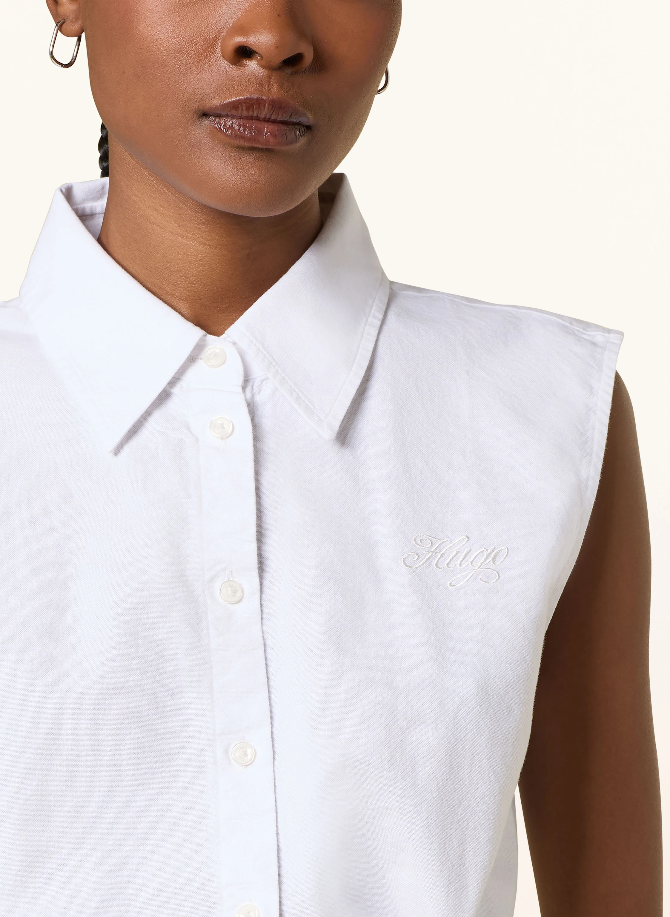HUGO BLUE Cropped-Blusentop EJOY