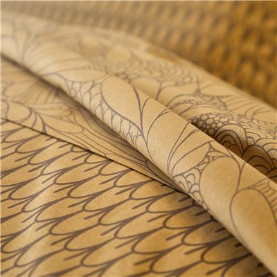 Linge de lit motif fleurs au trait