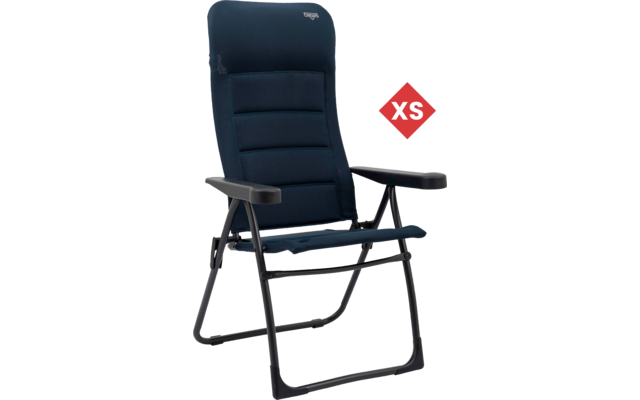 Crespo AP/215-ADS-84 Campingstuhl mit 7-fach verstellbarer Rückenlehne schwarz