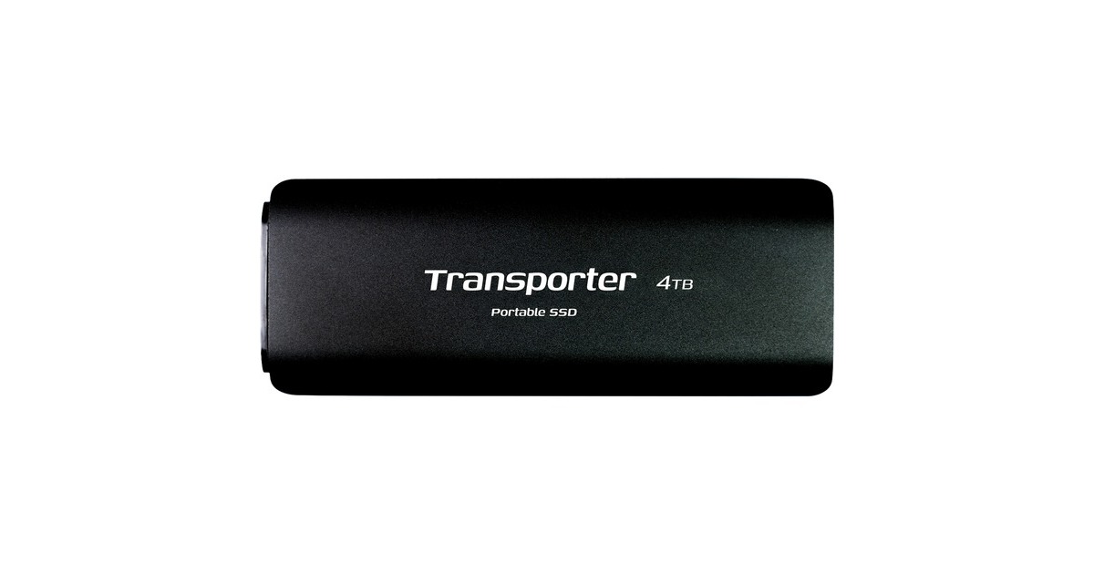 PatriotTransporter Portable 4 TB externe SSD  (Zwart, USB 3.2 Gen 2)