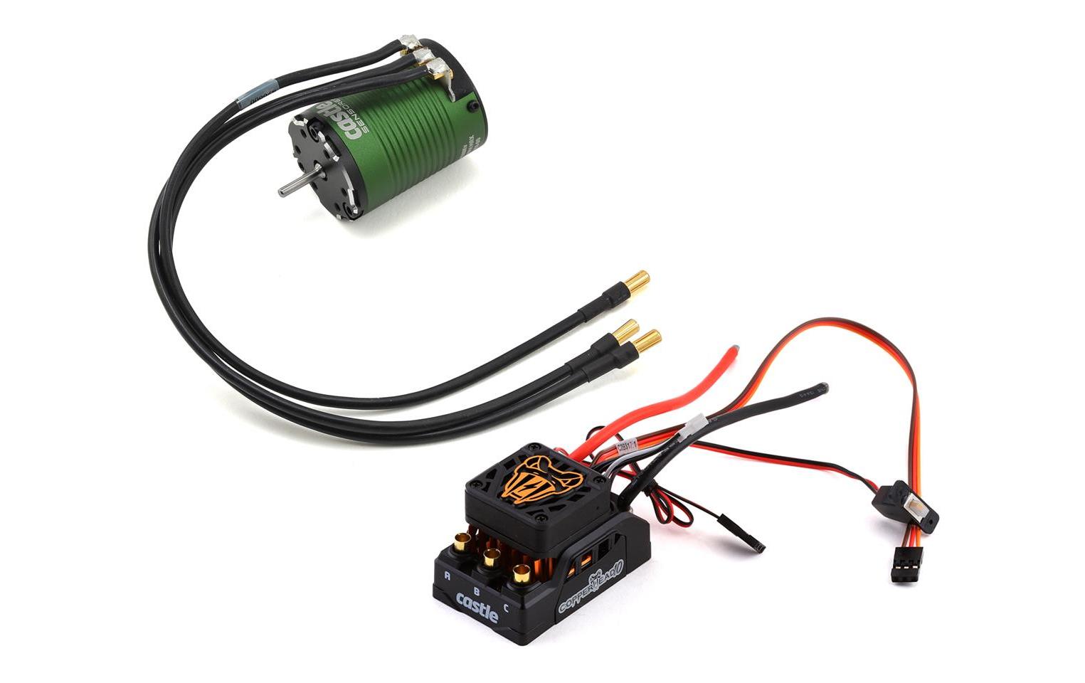 Brushless-Antriebsset Copperhead 10, 1406-7700KV On-Road<br>Brushless Sensored Antriebsset für On-Road Fahrzeuge mit 2S LiPo Akku's