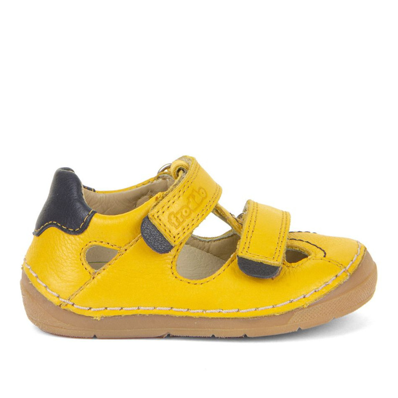Froddo Froddo Amplio Paix Sandales Deux Scratchs Jaune Moutarde