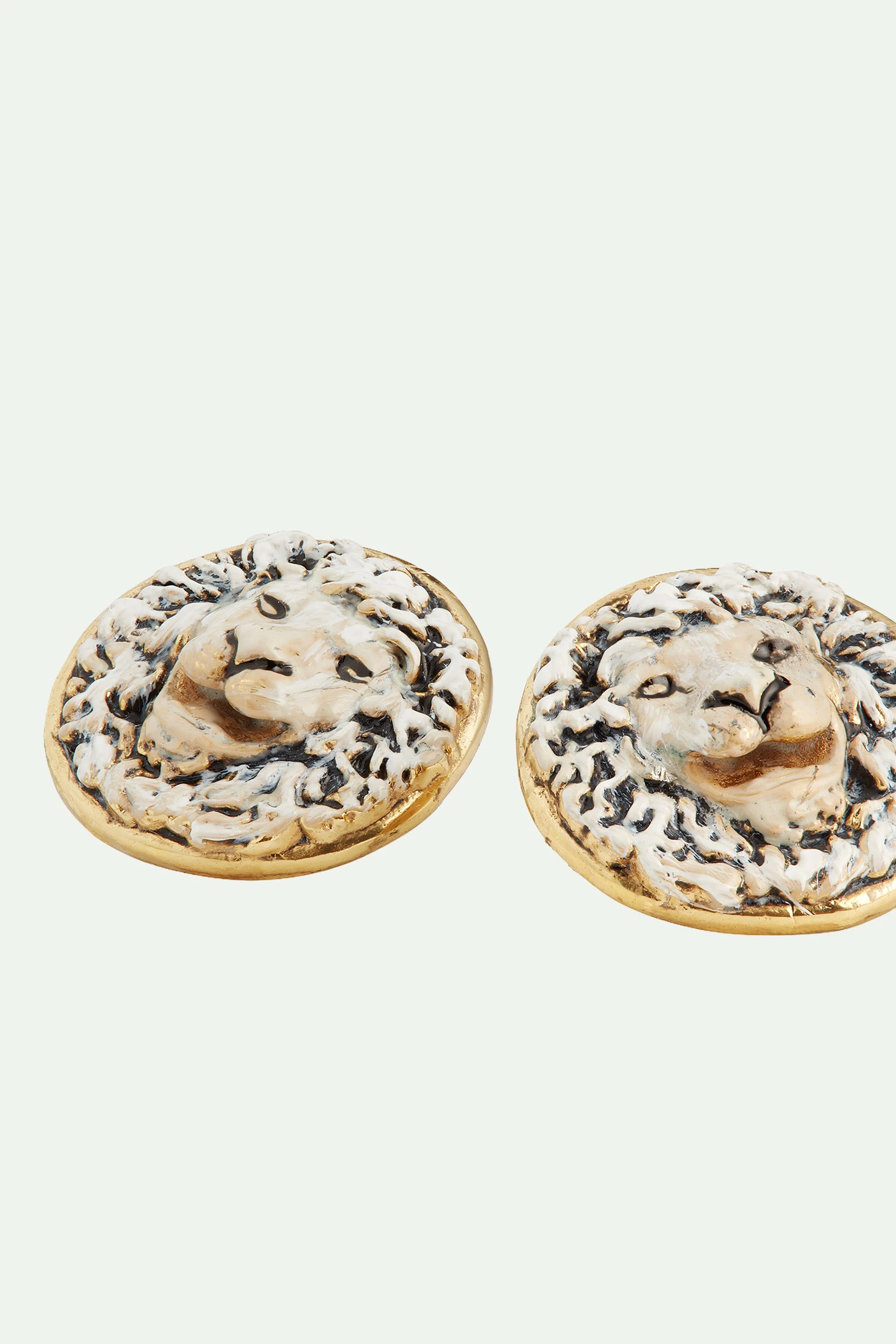 Boucles d'oreilles tiges lion de saint-marc | Multicolore