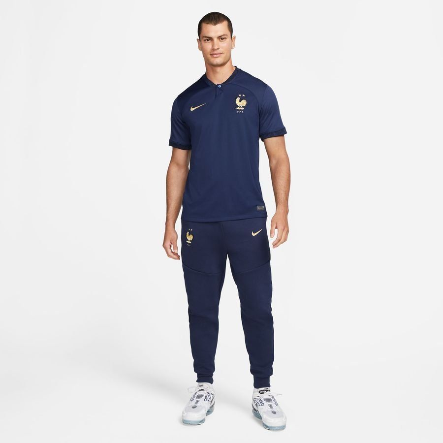 France Bas de Survêtement NSW Tech Fleece - Bleu Marine/Doré