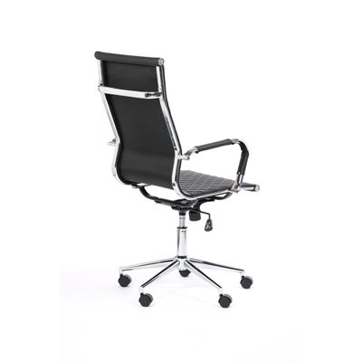 Fauteuil de bureau DELAWARE - accoudoirs fixes - Noir