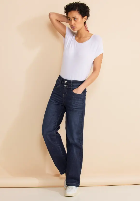 Casual Fit Jeans - dark blue soft washed