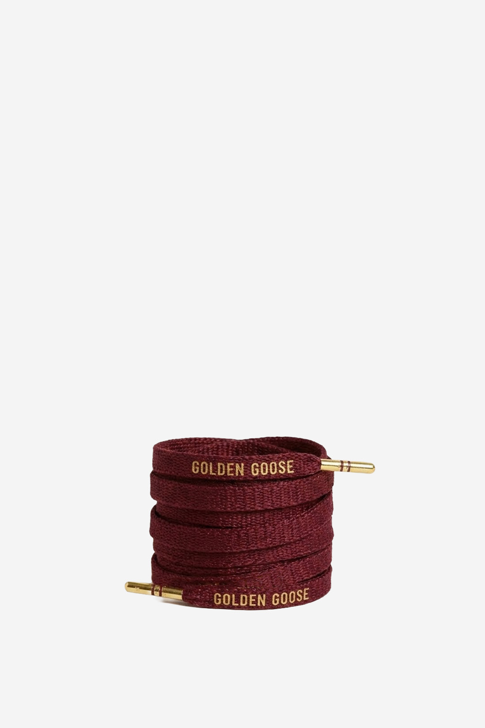 Kit cotton contrasting gold-colored logo laces