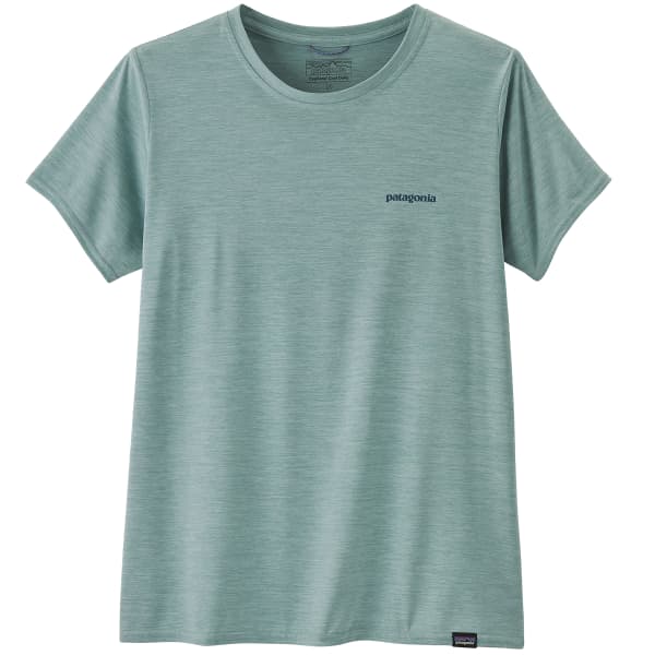 T-shirt randonnée PATAGONIA W'S CAP COOL DAILY GRAPHIC SHIRT BOARDSHORT LOGO: THERMAL BLUE X-DYE