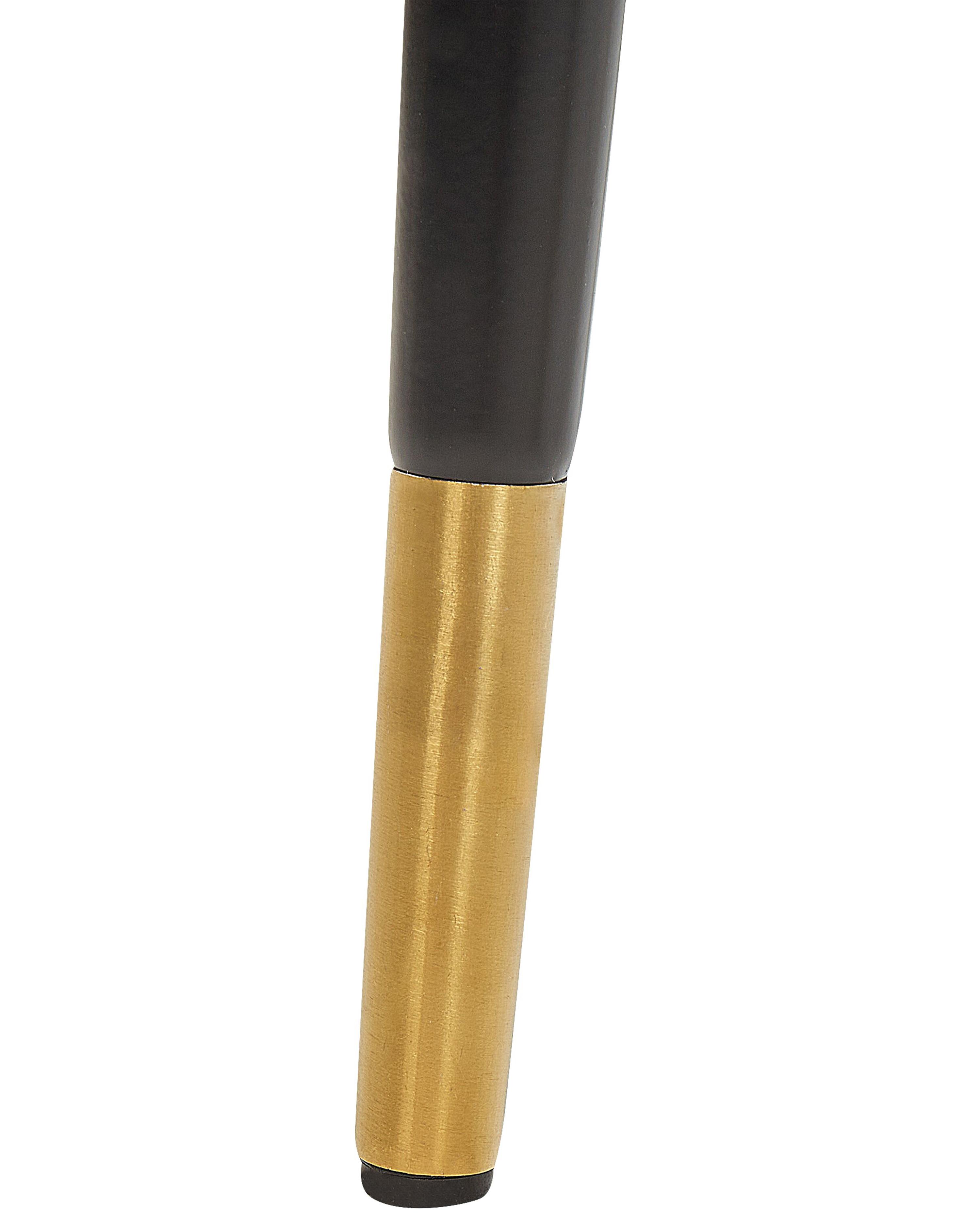 Set van 2 barstoelen FALTON Fluweel Beige